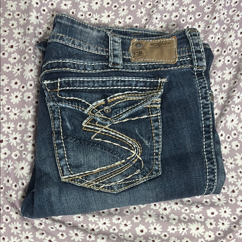 Y2K Silver Jeans Suki Surplus